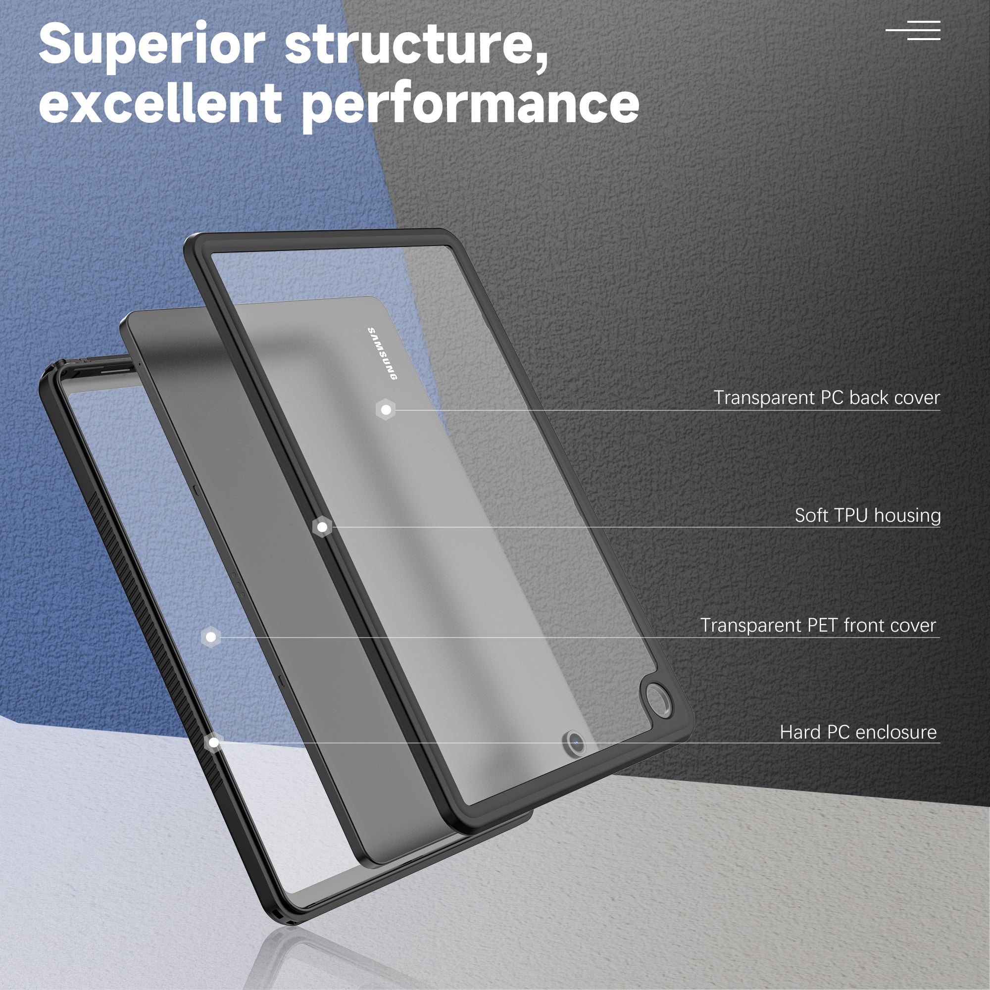 FS Tablet Waterproof Case for Samsung Galaxy Tab A9+ IP68 Full-Body Anti-drop Protective Cover FS Tablet Waterproof Case for Samsung Galaxy Tab A9+ IP68 Full-Body Anti-drop Protective Cover